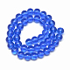 Perline di cristallo di vetro rotonde blu royal da 4 mm fili di perline distanziatrici X-GR4mm22Y-2