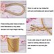 PandaHall 5mm Gold Silver Cord Decorative Twisted Nylon Cord Rope String Thread for Home Decoration NWIR-PH0001-29-5