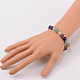 Multi-Color Gemstone Chakra Charm Bracelets BJEW-JB01691-4