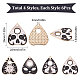 SUNNYCLUE 1 Box 24Pcs Tarot Charms Ouijas Board Charms Planchette Charm Sun Enamel Alloy Charm Cat Yes No Ouijas Charms Fortune Teller Gothic Charms for Jewelry Making Charm Occult Earring DIY Supplies ENAM-SC0002-94-2