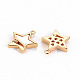 Brass Micro Pave Clear Cubic Zirconia Charms KK-S356-300-NF-2