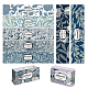 Pandahall elite 90pcs 9 style rectangle savon fait main étiquette en papier DIY-PH0006-85-1