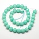 Chapelets de perles en jade de Malaisie naturelle G-M103-12mm-01-2
