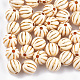 Plating Acrylic Corrugated Beads PACR-T006-23A-02-1