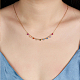 Collana con pendente di diamanti colorati in zirconi cubici LD9144-1-2