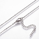 304 Stainless Steel Pendant Necklaces NJEW-F264-09P-4