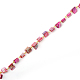 Chaînes de perles de coquillage de mer manuelles pour la fabrication de bracelets et colliers AJEW-JB00067-03-2