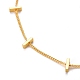 Brass Twisted Chain Curb Chain Necklaces X-NJEW-JN03092-01-2