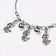 Alloy Charm Anklets AJEW-AN00181-04-2