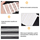 CHGCRAFT Mesh Fabric with Plastic Wheat Beads Ribbon OCOR-CA0001-15-5