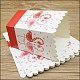 Cajas de palomitas de maíz de papel con patrón de flamenco. CON-L019-B-05-3