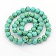 Mixed Size Synthetic Turquoise Round Bead Strands TURQ-X0001-3