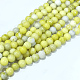 Naturali giallo senape diaspro fili di perline X-G-Q462-6mm-39-2