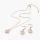 Boucles d'oreilles pendantes et colliers pendentifs en pierres précieuses naturelles mélangées ensembles de bijoux SJEW-JS01195-2