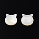 Perles de coquillage blanc naturel SSHEL-N003-142-3