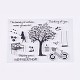 シリコーン切手  DIYスクラップブッキング用  装飾的なフォトアルバム  カード作り  庭のテーマ  透明  8~86x13~71mm DIY-L010-Y46-1