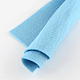DIYクラフト用品不織布刺繍針フェルト  ライトスカイブルー  30x30x0.2~0.3cm  10個/袋 DIY-R061-07-2