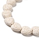 Brins de perles de pierre de lave naturelle G-N0114-A36-3