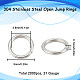SUNNYCLUE 1 Box 2000pcs Open Jump Rings 304 Stainless Steel Jump Rings Split O Rings Link Rings Metal Jumping Rings Keychain Rings for Jewelry Making Accessories DIY Earrings Bracelet Necklace Craft STAS-SC0006-10B-2