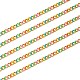 Двухцветные латунные цепочки ручной работы длиной 2 м CHC-SZ0001-34A-1