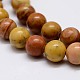 Natural Wood Lace Stone Beads Strands G-D863-4mm-3
