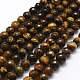 Faceted Natural Tiger Eye Beads Strands X-G-F364-04-8mm-1