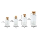 20スタイルのガラス瓶ビーズ容器4個。  コルクのウィッシュボトル  透明  1.6~4x1.6~5cm  容量：4~10ml（0.13~0.34液量オンス）  5個/スタイル CON-FS0001-02-4