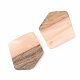 Ciondoli in resina opaca e legno di noce X-RESI-S389-033A-C02-2
