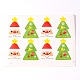 Motif d'arbre de Noël étiquette diy image paster autocollants AJEW-L053-09-1