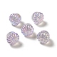 Placage uv perles acryliques irisées arc-en-ciel PACR-M002-10A-1