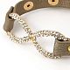 Fashion PU link braccialetti di cuoio BJEW-G346-05-2