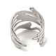304 Stainless Steel Open Cuff Ring RJEW-C067-06P-3