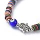 Polymer Clay Heishi Beads Beads Stretch Bracelets BJEW-JB04449-02-2