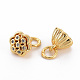 Brass Clear Cubic Zirconia Charms KK-N233-100-NF-2