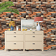 Paper 3D Anticollision Wall Stickers Brick Pattern Stickers DIY-WH0218-37A-5