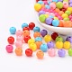 Mixed Color Acrylic Jewelry Beads X-PAB702Y-1