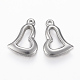 304 Stainless Steel Open Charms X-STAS-H420-22P-2