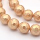 Round Shell Pearl Bead Strands BSHE-M009-10mm-02-1