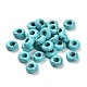 Synthetic Turquoise European Beads G-R488-02J-1