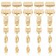 DICOSMETIC 30Sets 6 Styles Golden Multi-Strand Clasps Pearl Filigree Necklace Clasp Necklace Separator for Layering Pearl Filigree Necklace Clasp for Necklace Bracelet Jewelry Making STAS-DC0009-61-1