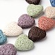 Fili di perle di roccia lavica naturale tinti G-L435-08-1