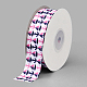 Single Face Printed Polyester Grosgrain Ribbons SRIB-Q019-B003-1
