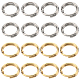 Sunnyclue 400 pieza 2 colores 304 anillos partidos de acero inoxidable STAS-SC0005-99-1