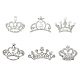 Chgcraft 6 pz 6 stili di cristallo strass corona spilla spille in lega con perle di plastica in rilievo per le donne accessori festa wdding JEWB-CA0001-29-1
