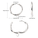 201 Stainless Steel Huggie Hoop Earring Findings STAS-P283-01H-S-4