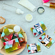Pandahall elite 90 pièces 9 couleurs étiquette en papier savon fait main DIY-PH0005-63-4