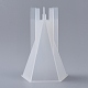 DIY五角形アロマセラピーキャンドルプラスチック金型  キャンドル作りに  ホワイト  91x88x134mm  内径：80x76mm X-DIY-F048-07-1