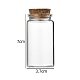 Glass Bottle CON-WH0085-72D-1