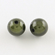 Spray Painted Miracle Acrylic Round Beads MACR-Q154-8mm-N04-2