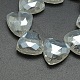 Electroplate Crystal Glass Triangle Beads Strands EGLA-F068A-01-1